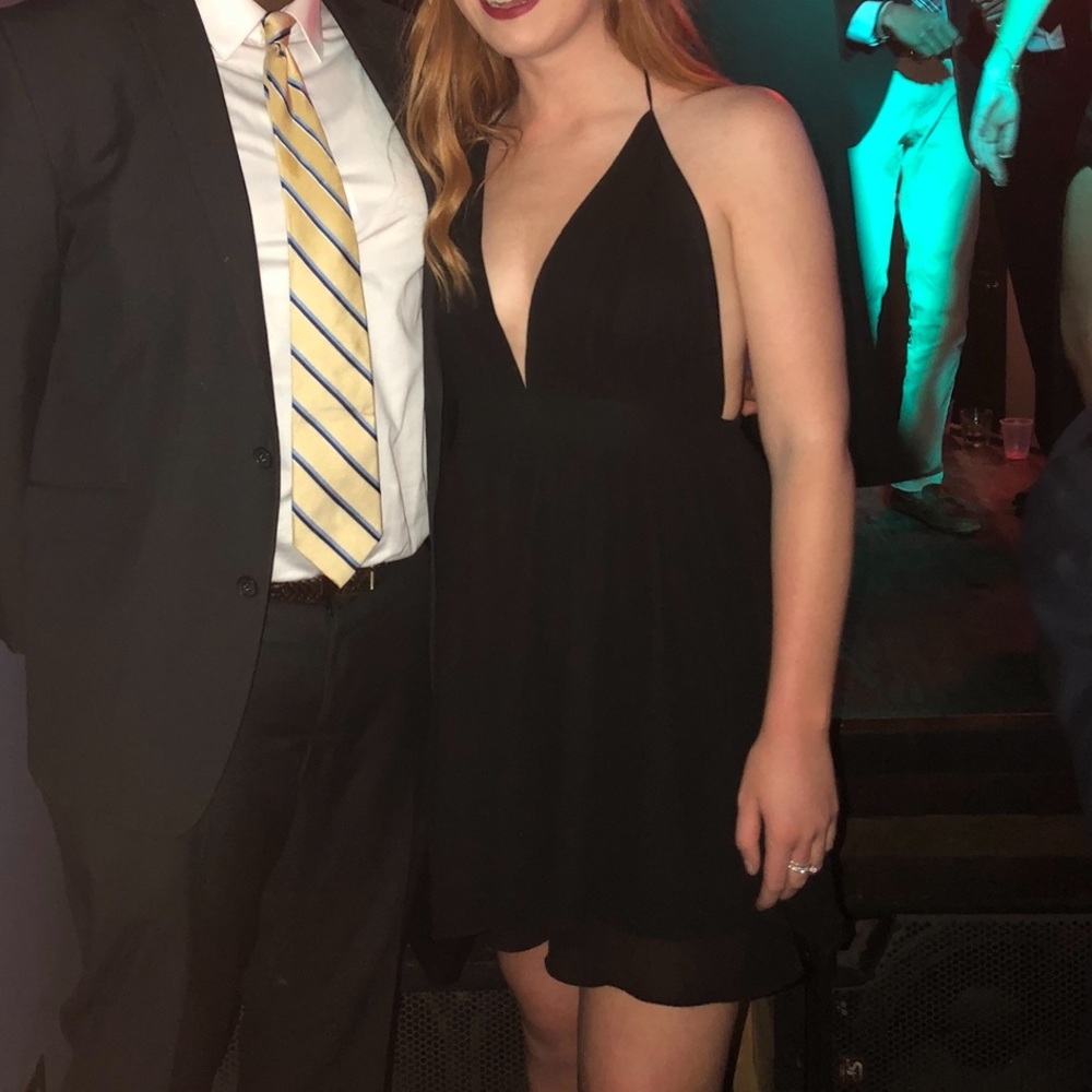 Embrace Los Angeles Backless Halter Cocktail Dress
